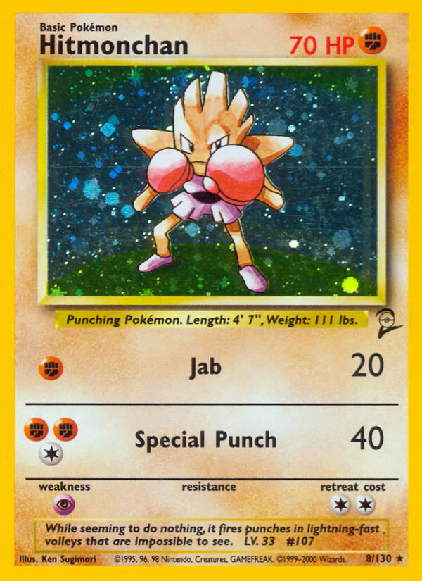 Hitmonchan - 70 HP - Fighting - Jab [Fighting] 20 - Special Punch [FightingFightingColorless] 40 - Weakness: Psychic ×2