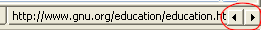 several tabs on http://gnu.org/ the tab navigation arrows in SimulBrowse 3.0.1